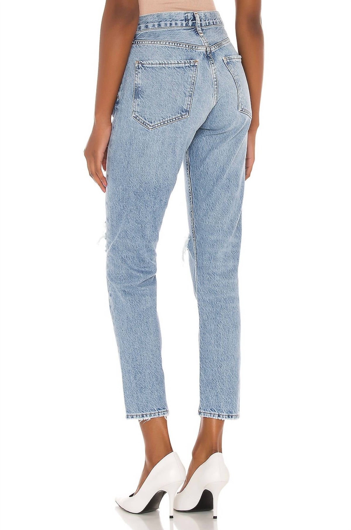 Agolde - Jamie High Rise Classic Organic Denim Jean
