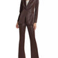 Alice + Olivia - Andrew Shiny Vegan Leather Bootcut Slim Pant