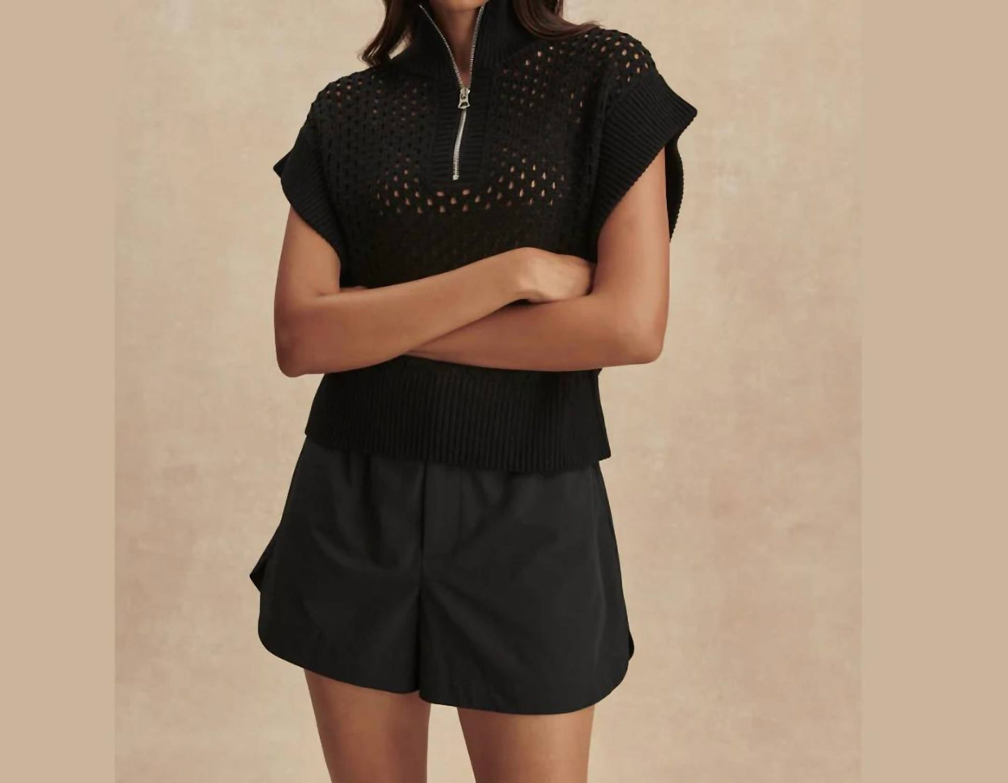 Varley - Gaines Half-zip Knit Top