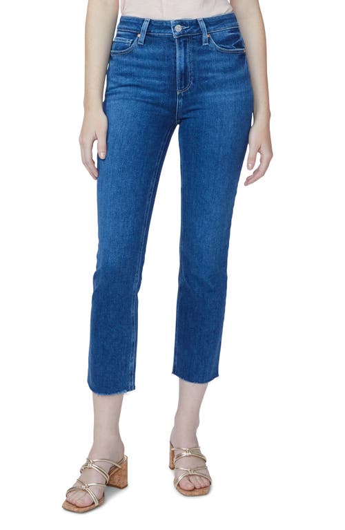 PAIGE Cindy High Waist Crop Straight Leg Jeans in Wonderwall, Size 25