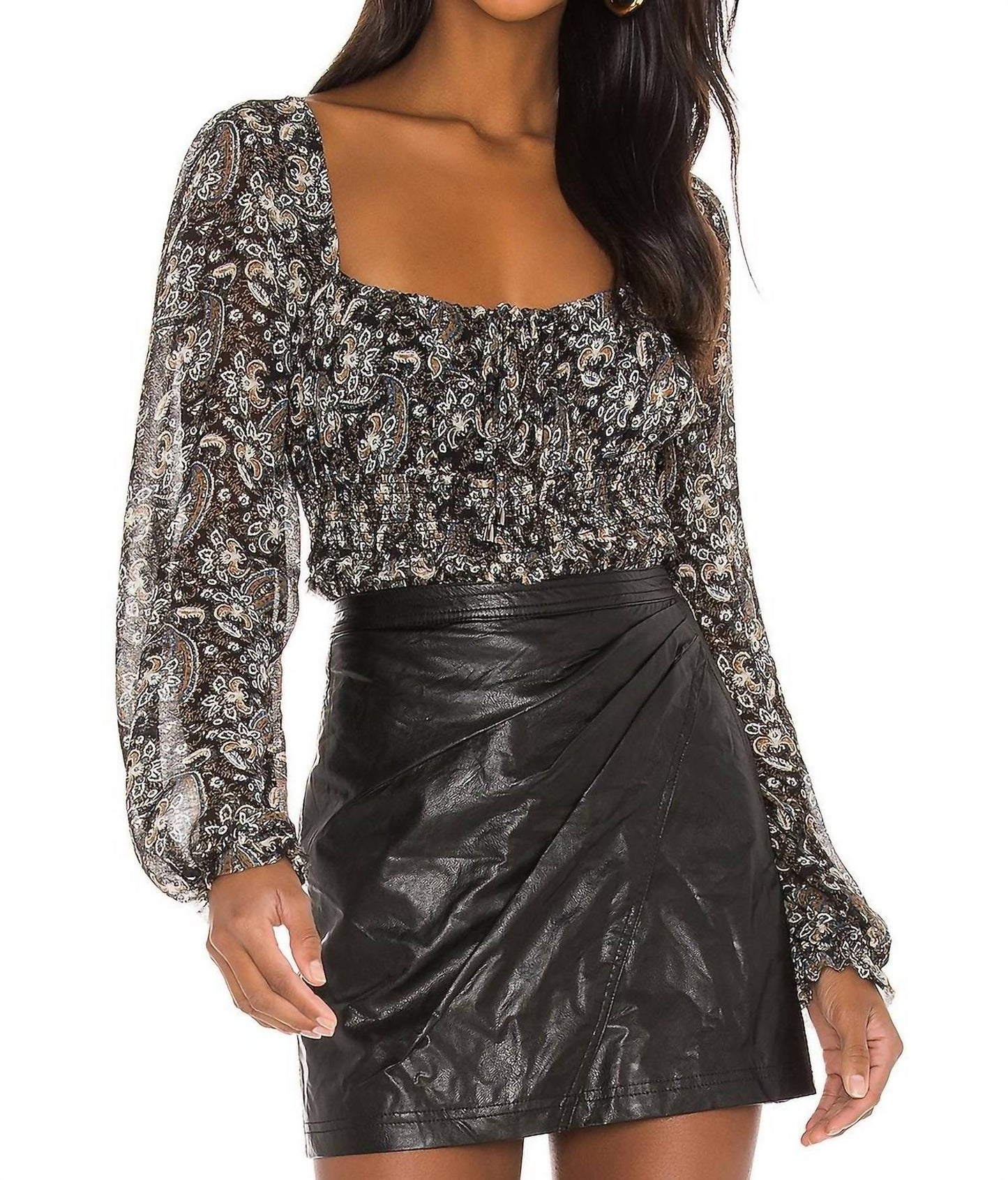 Free People - Lolita Peasant Blouse Top