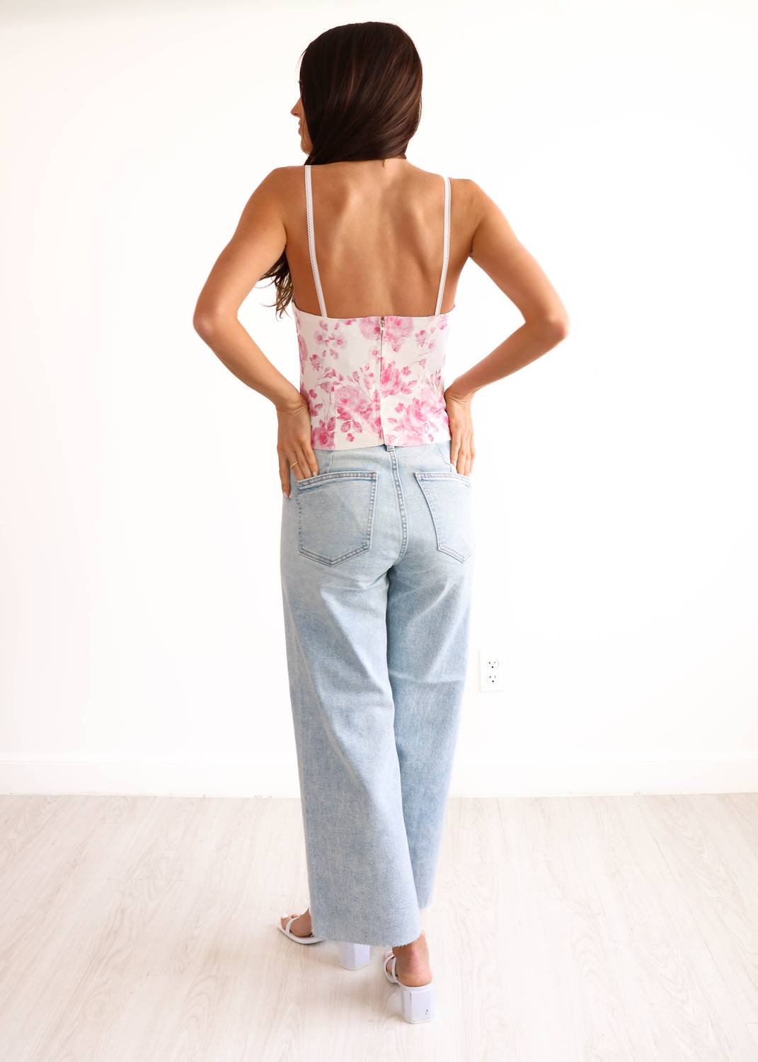 Pistola - Women's Penny Crop High Rise Wide Leg Jeans