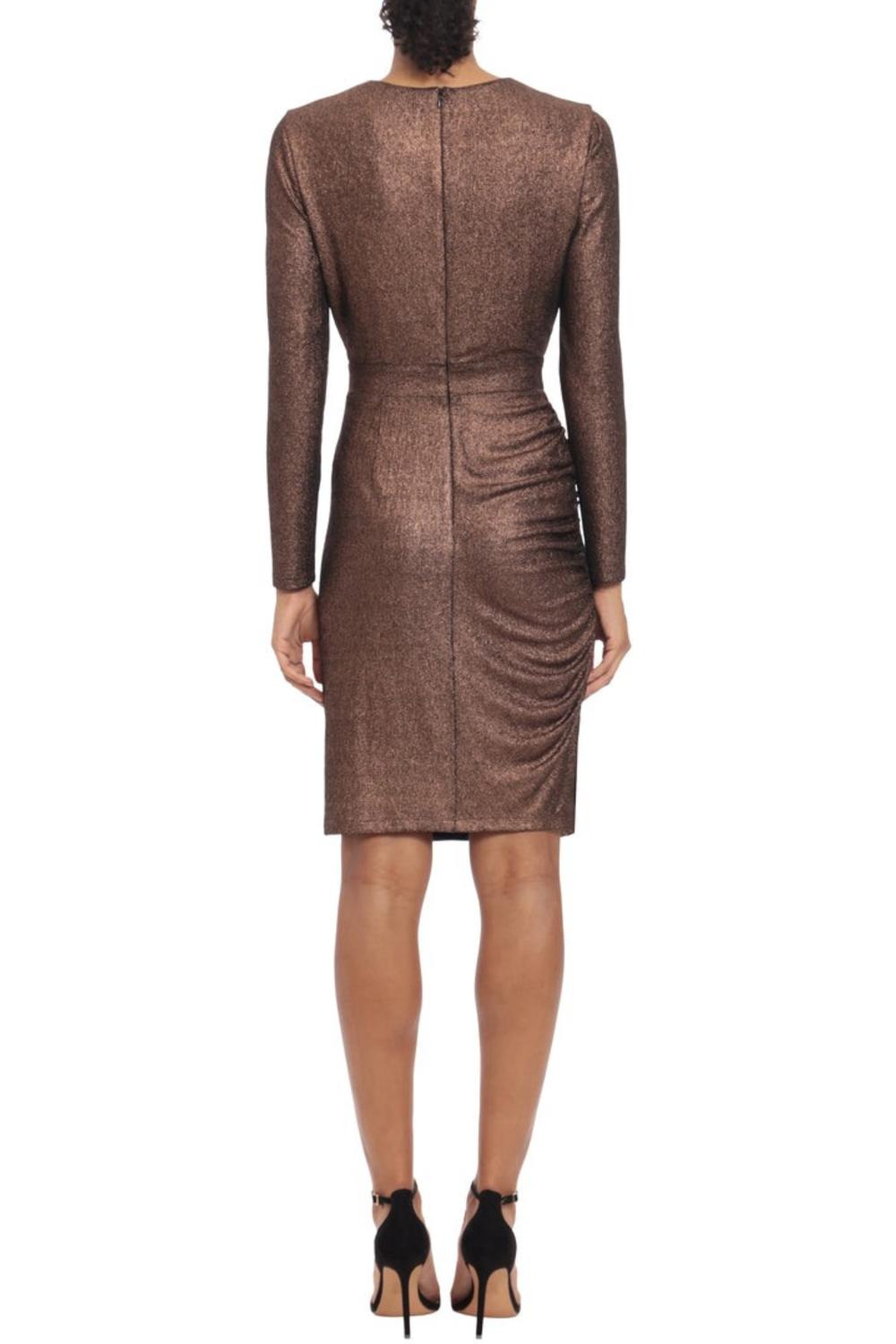Donna Morgan - Long Sleeve Uneven Hem Party Dress