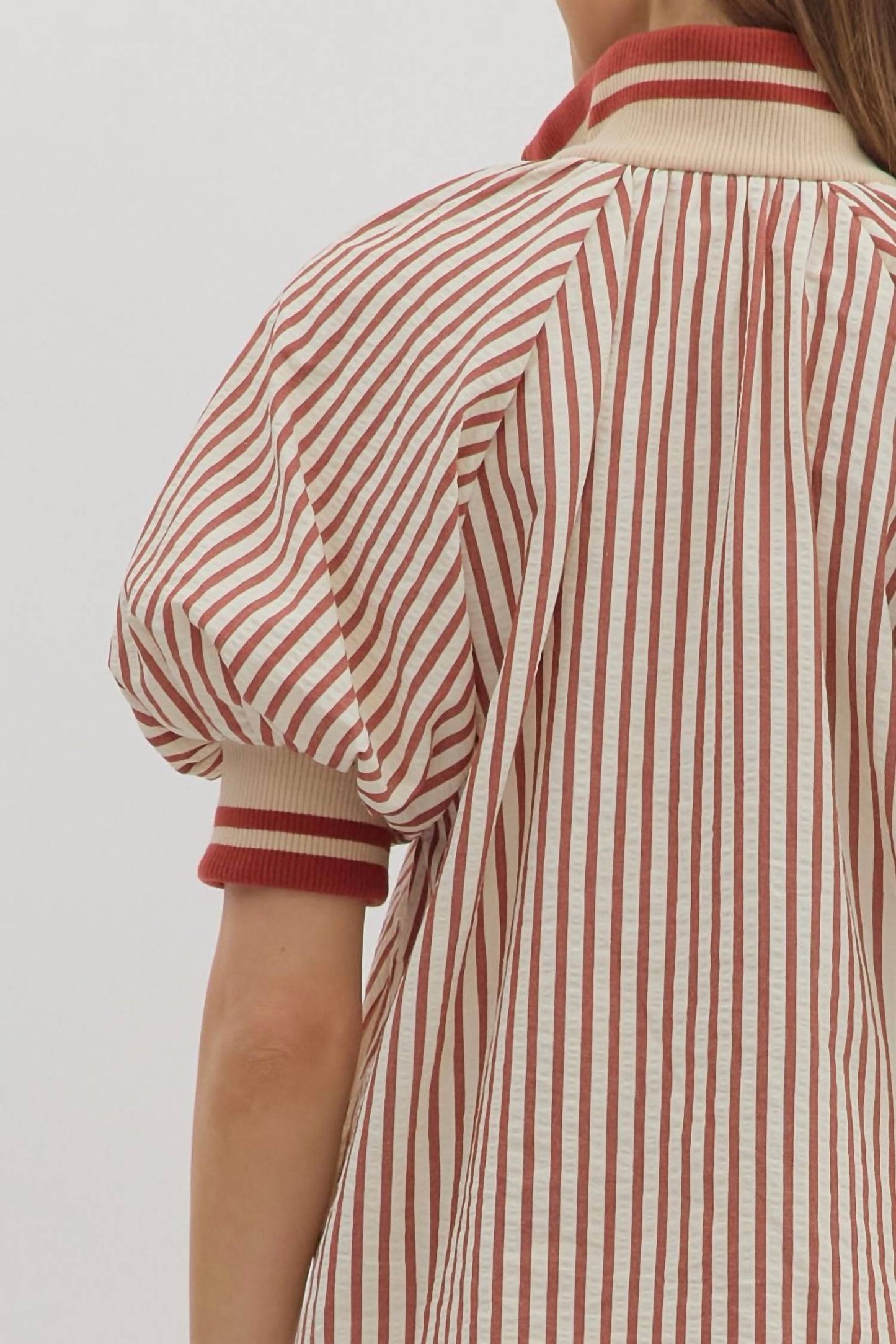 Entro - Women's Brick Stripe Top