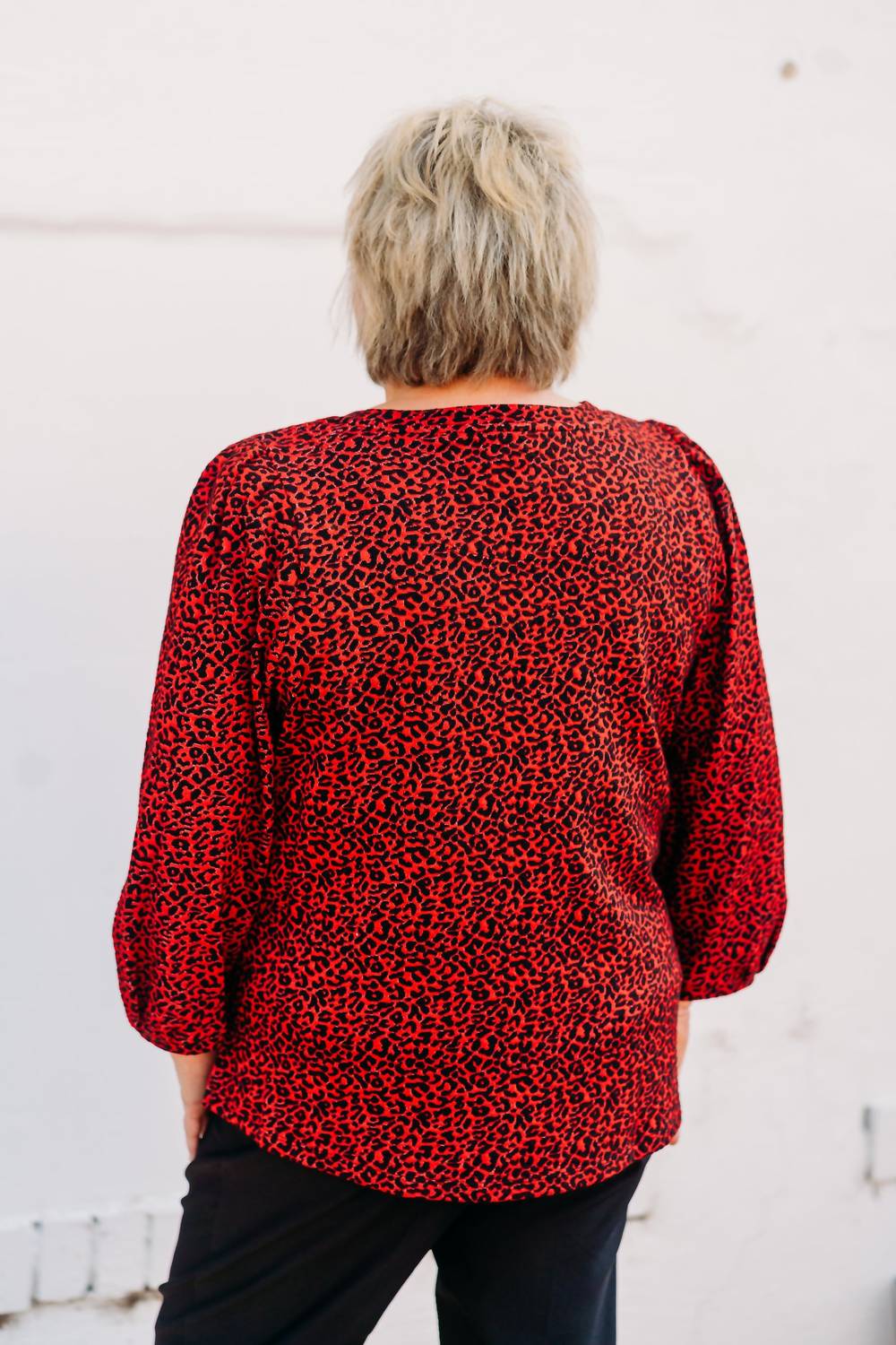 Multiples - Cheetah Knit Top