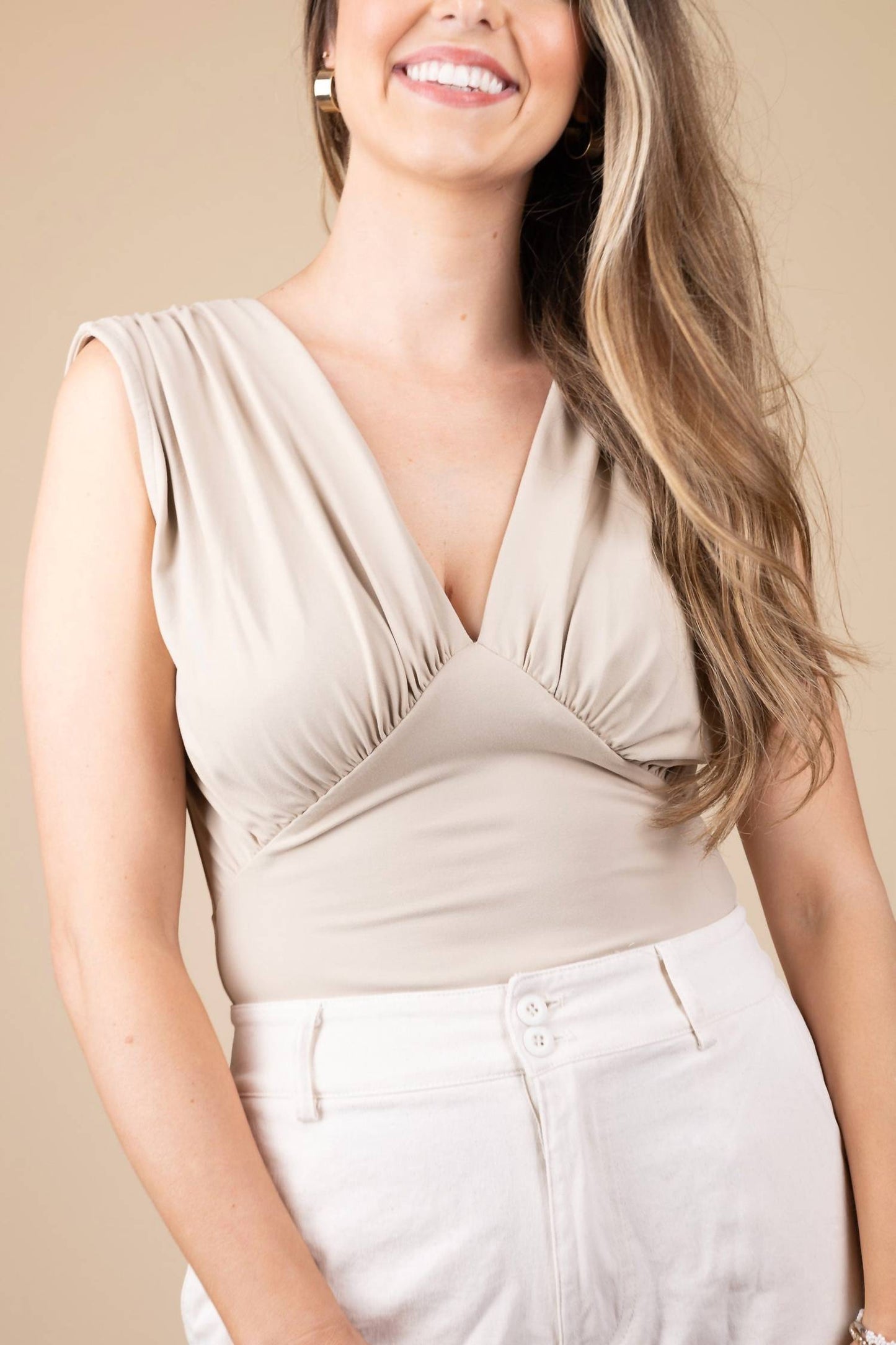Promesa - Sloane Plunge Neck Bodysuit