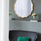 40" Round Sunburst Wall Mirror with Gold Finish