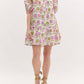Entro - Puff Sleeve Geo Dress