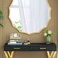40" Round Sunburst Wall Mirror with Gold Finish