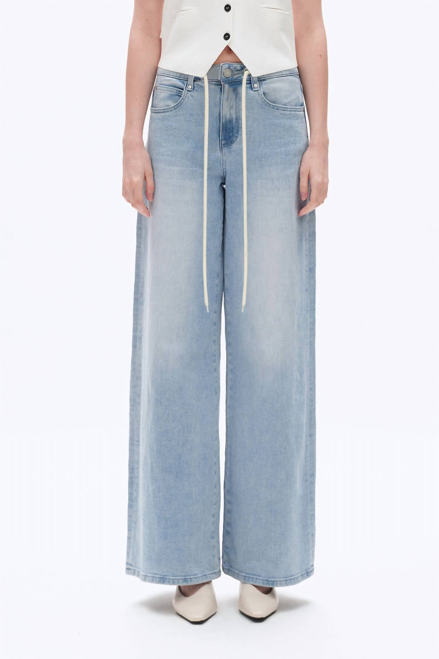 Bayeas - Wide Leg Drawstring Pants