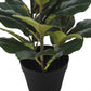 32" Tall Artificial Fiddle Tree Indoor Faux Plant