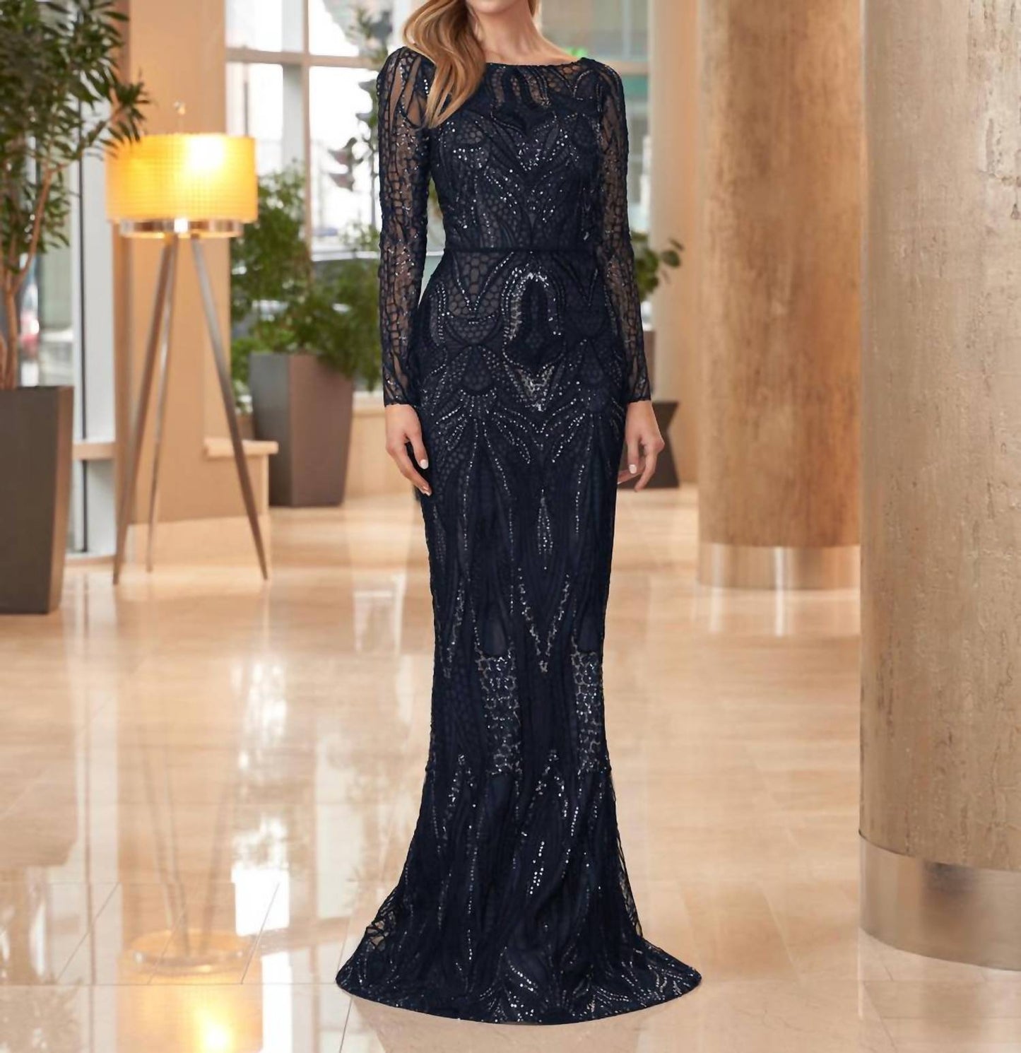 Alexander By Daymor - Bateau Neck Formal Gown