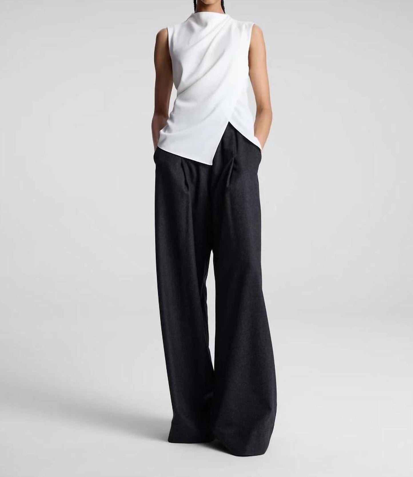 A.L.C. - Amira Ruched Sleeveless Top
