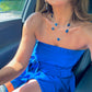 Avenue Chic - Women's Lapis Layered Necklace