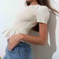 Daze - Chloe Smocked Puff Sleeve Blouse