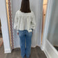 Bayeas - Mid Rise Wide Leg Jeans