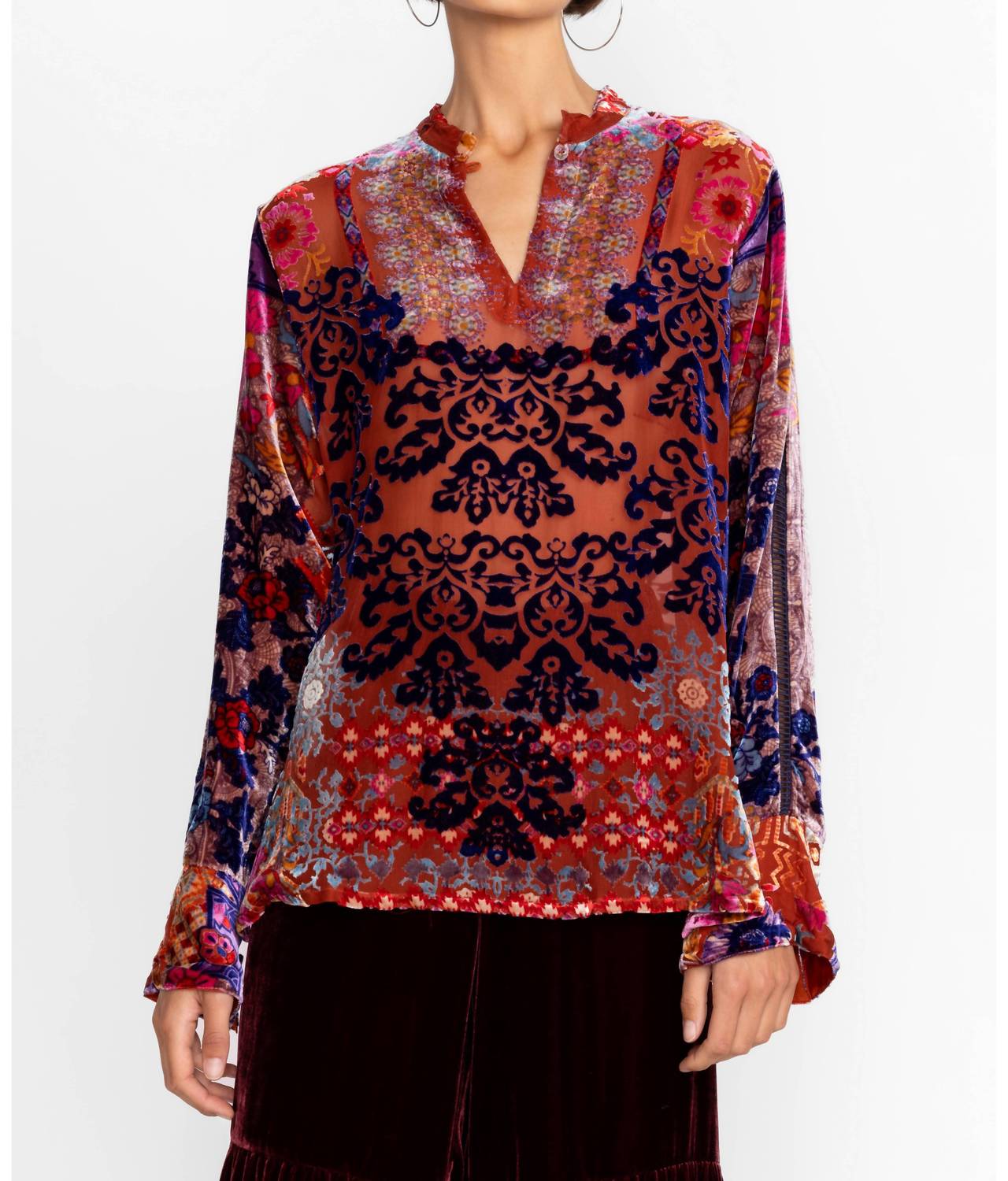 Johnny Was - Syriah Burnout Enta Blouse