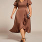 Ever-Pretty - Elegant Satin Midi Dress