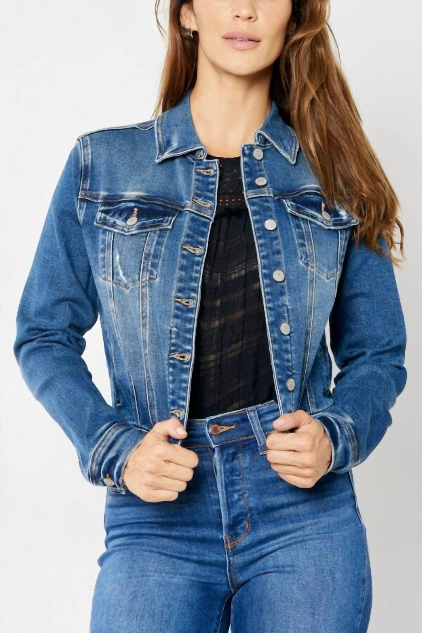 Judy Blue - Denim Classic Destroy Jacket