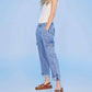 Charlie B - Chambray Stretch Cargo Pants