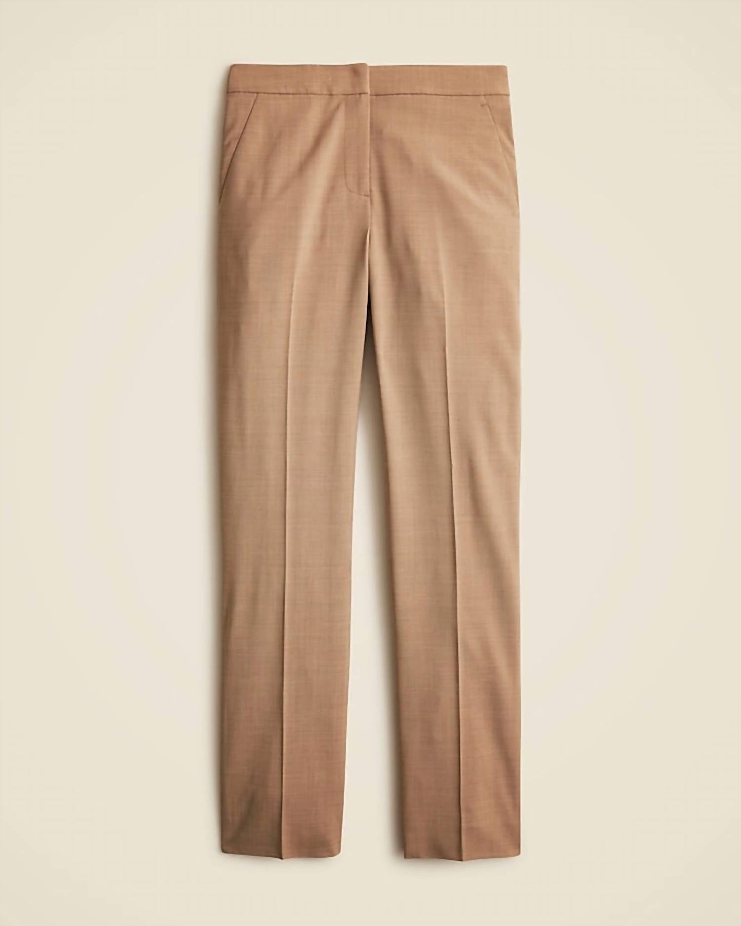 J.Crew - इटैलियन बी-स्ट्रेच वूल ब्लेंड में फुल-लेंथ केट पैंट - टॉल