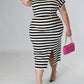 5Besties - Stripe Dress - Plus