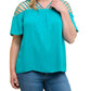 Entro - Bohemian Strappy Top - Plus