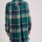 Bluivy - Women's Flannel Plaid Longline Shacket