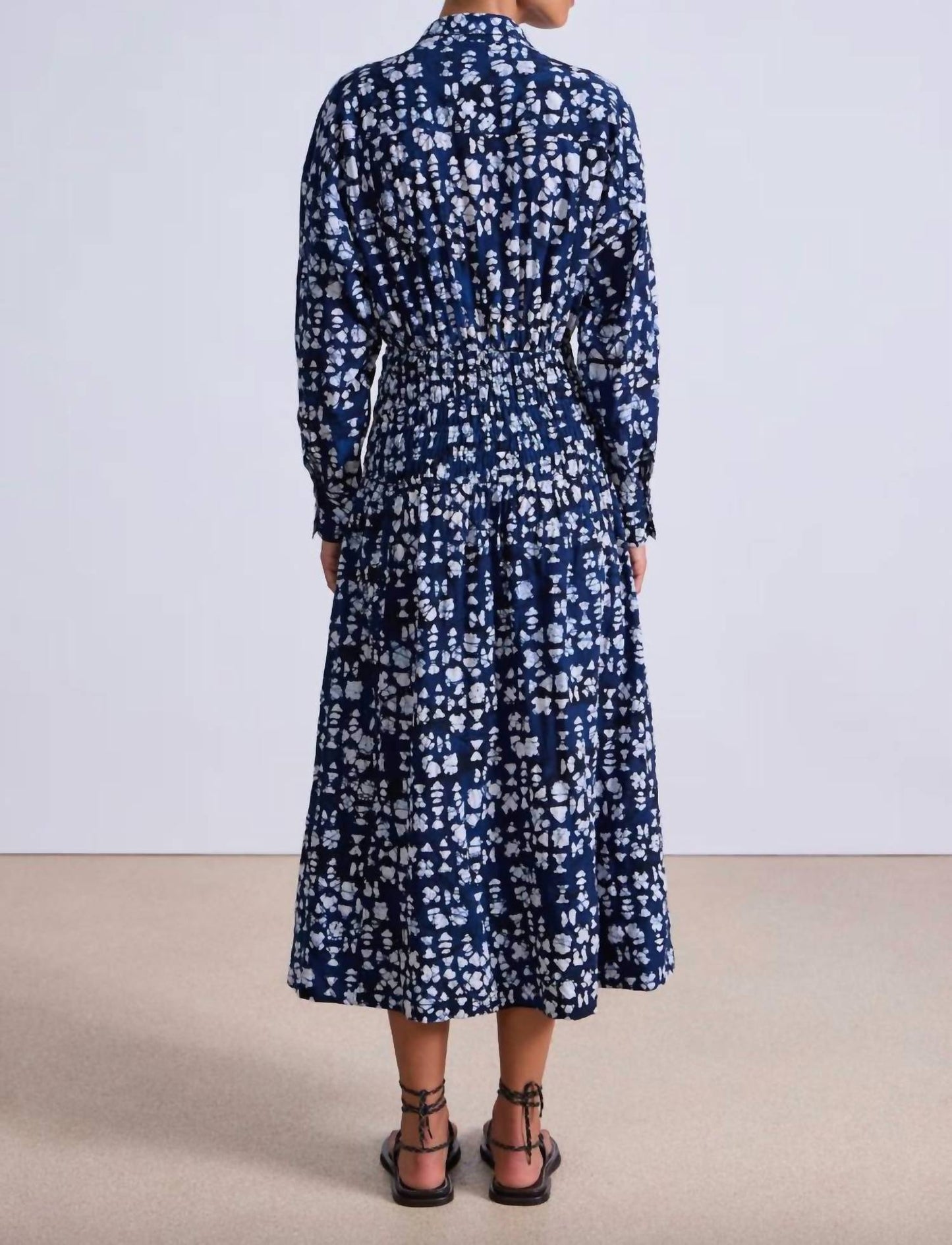 Apiece Apart - Sophia Smocked Shirt Dress
