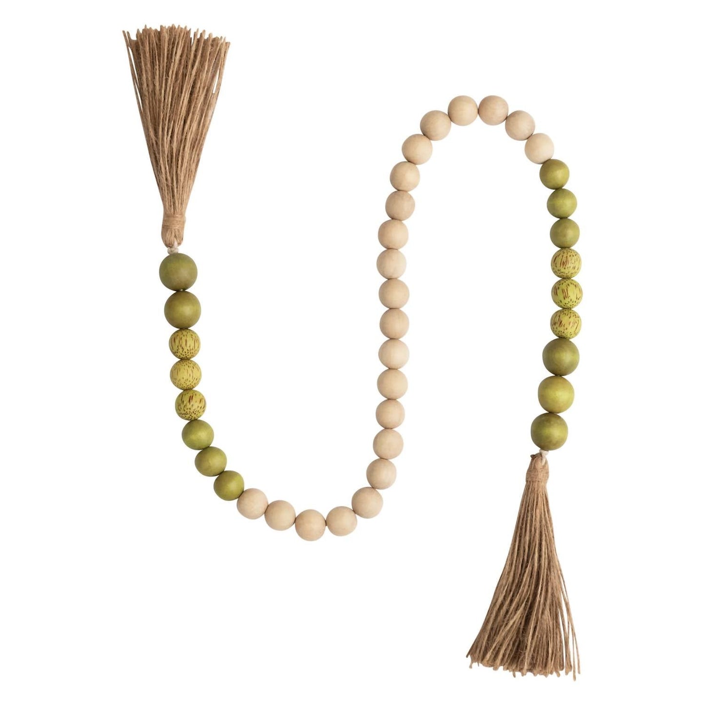 Creative Co-Op - Wood and Coco Shell Bead Garland