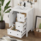 Retro Bathroom Vanity With Sink, Soft Closing Cabinet & Drawers