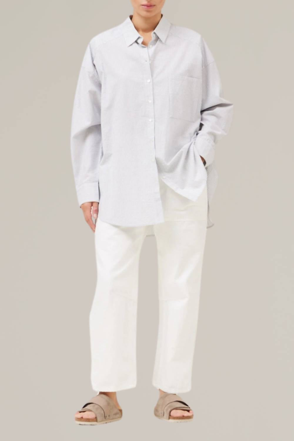 Grade & Gather - Oversize Button Down Shirt