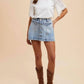 Anniewear - Katelyn Button Mini Skort