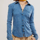 Free People - Blue Blue Shirting Button Down