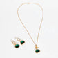 Avenue Chic - Women's Tiny Orchid Drop Pendant Necklace