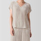 Eileen Fisher - Crushed Velvet V-neck Square Top