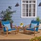Celestaria 3 Piece Outdoor Chat Set with Adirondack Chairs