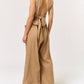 Lalavon - Laid-Back Charm Lace Trim Jumpsuit