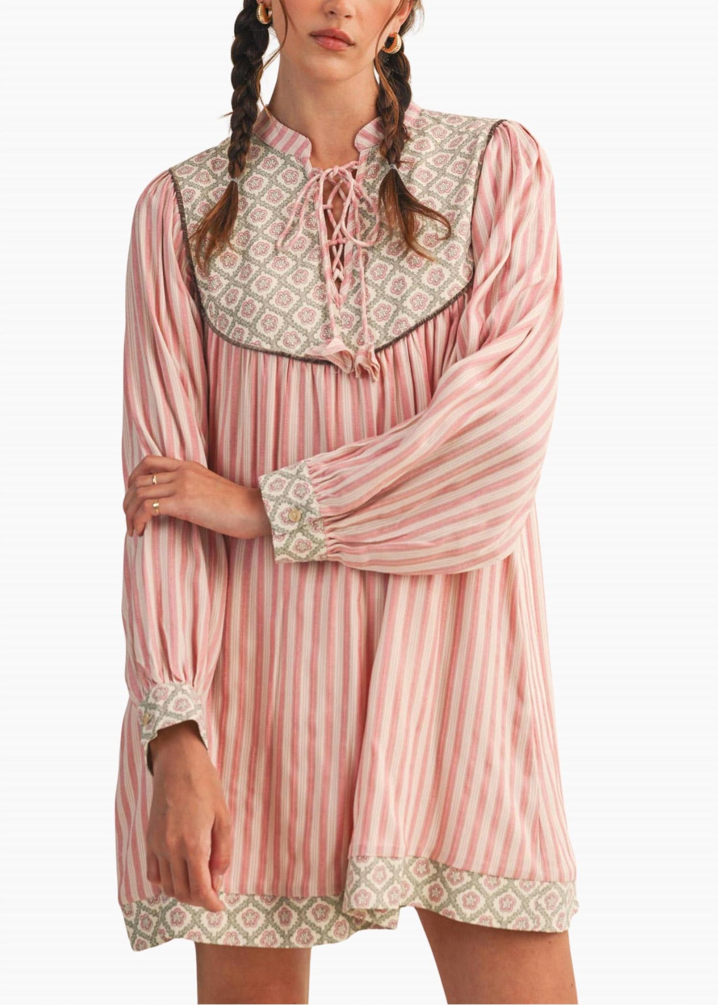 &Merci - Lou Striped Mini Dress