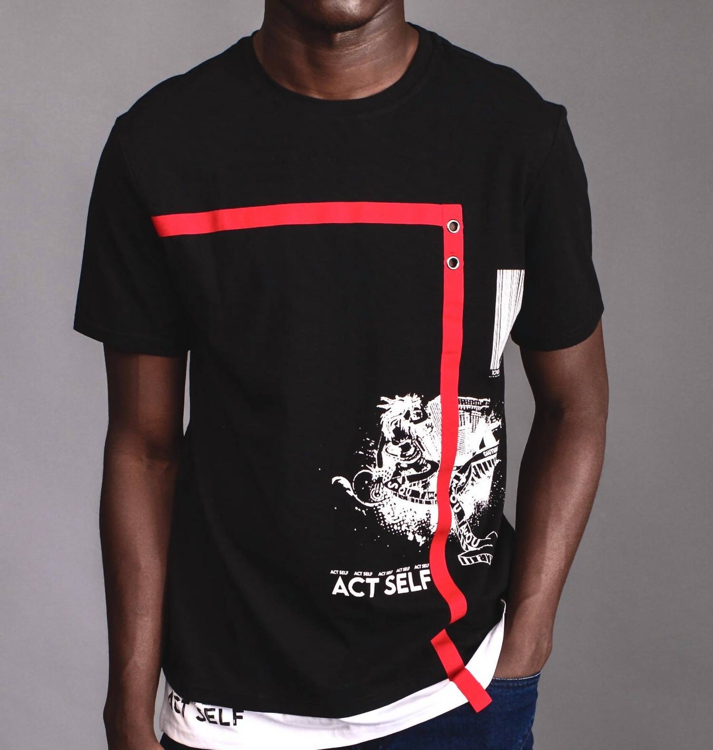 The Athletic Side Of Us - Act Self Black Short Sleeve T-shirt