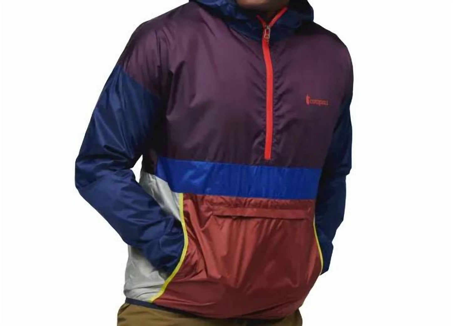 Cotopaxi - पुरुषों का टेका हाफ-ज़िप विंडब्रेकर जैकेट