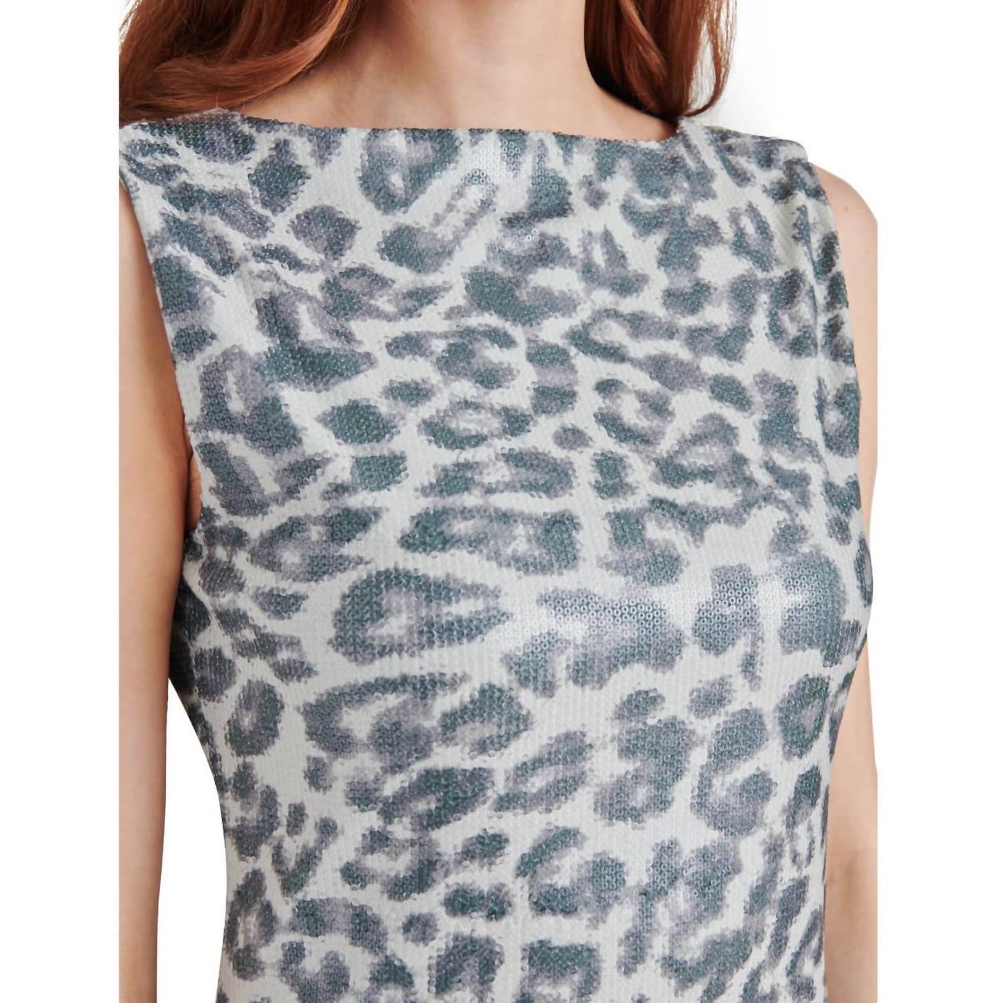 Steve Madden - Elenora Sequin Leopard Print Mini Dress