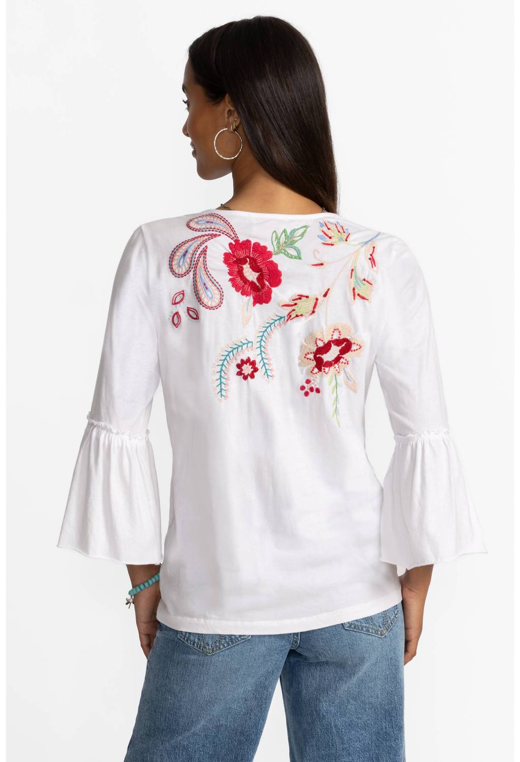Johnny Was - Freyde Ruffle Sleeve Top