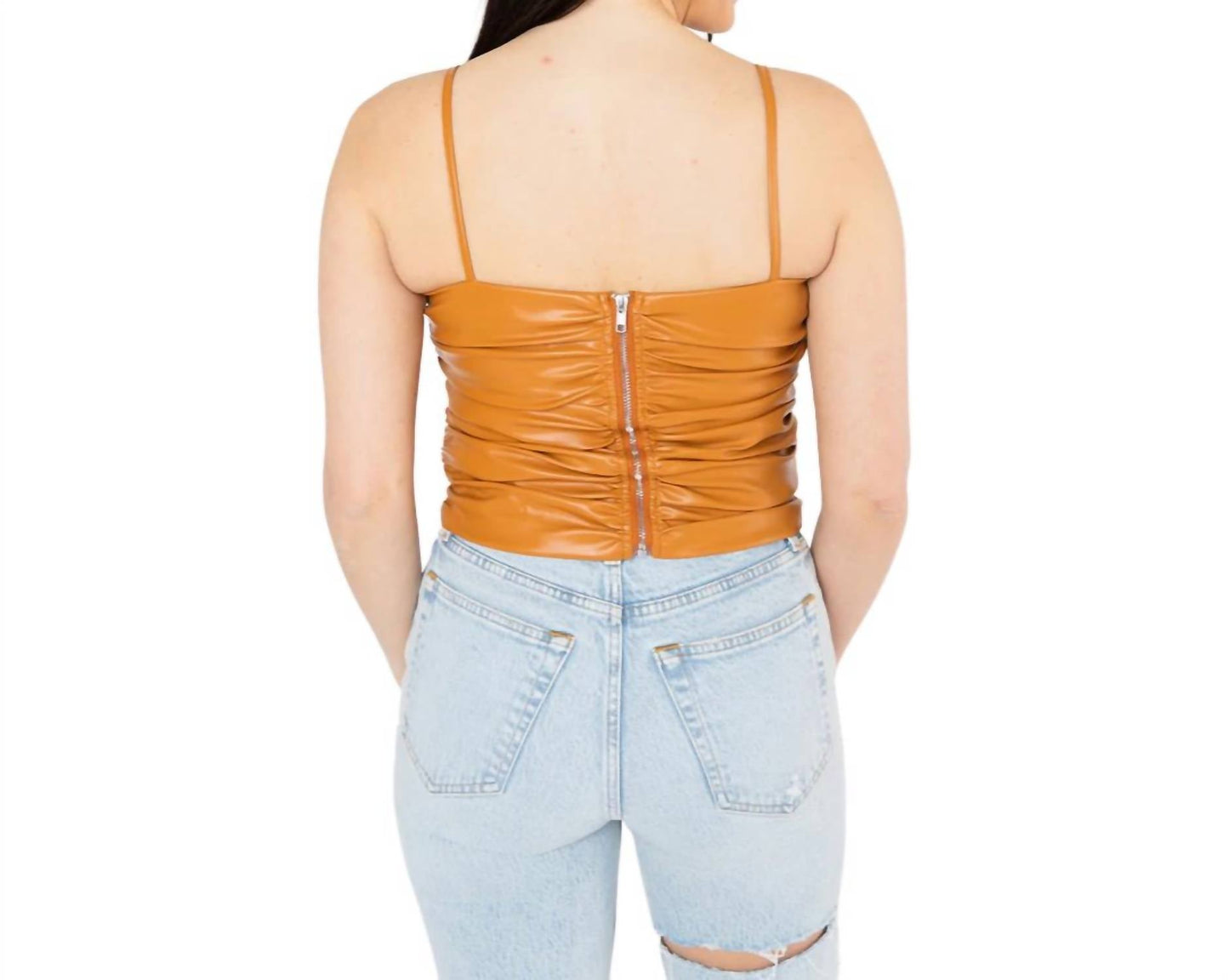 Buddylove - Jolie Vegan Leather Cropped Tank Top