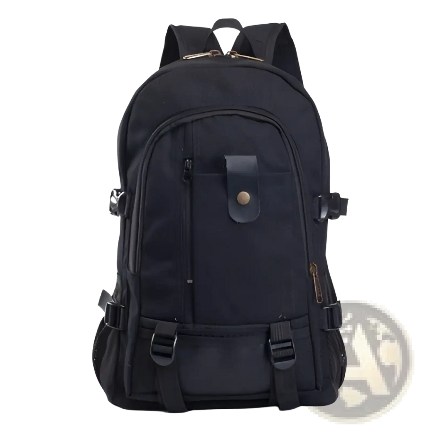 Canvas Backpack Men's Olive Green Student Bag