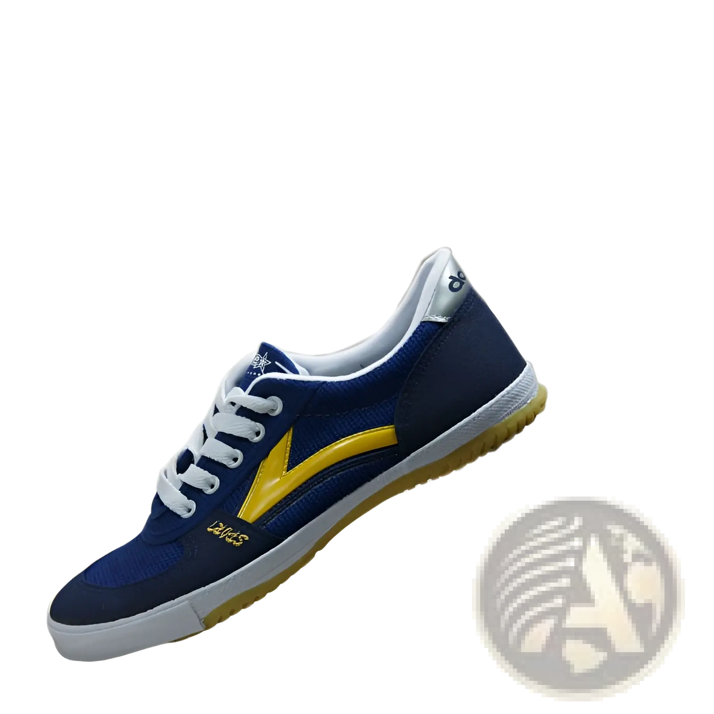 Canvas Couple Sneakers with Yellow Lightning Bolt Design