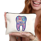 Canvas Tooth Pouch not a Bag of Teeth Travel Case
