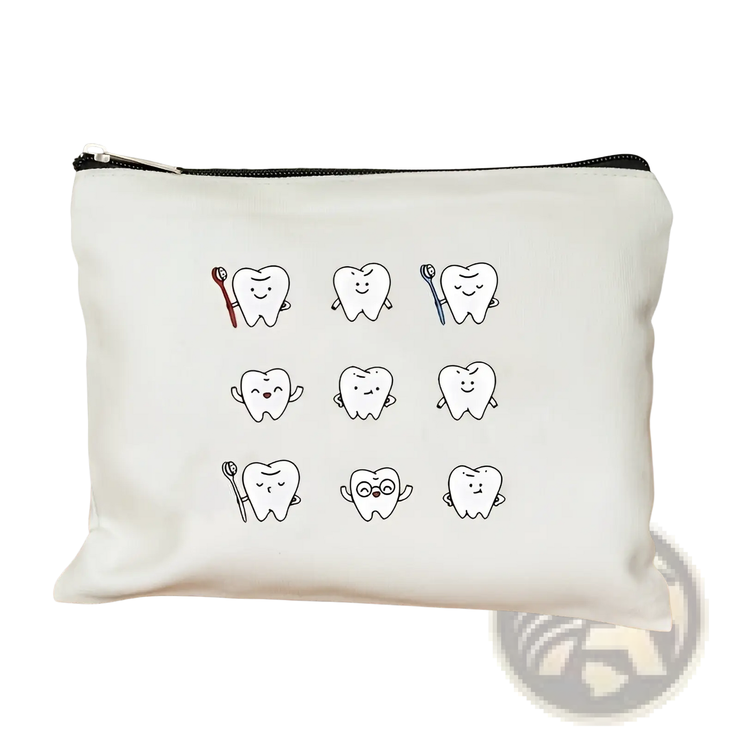 Canvas Tooth Pouch not a Bag of Teeth Travel Case