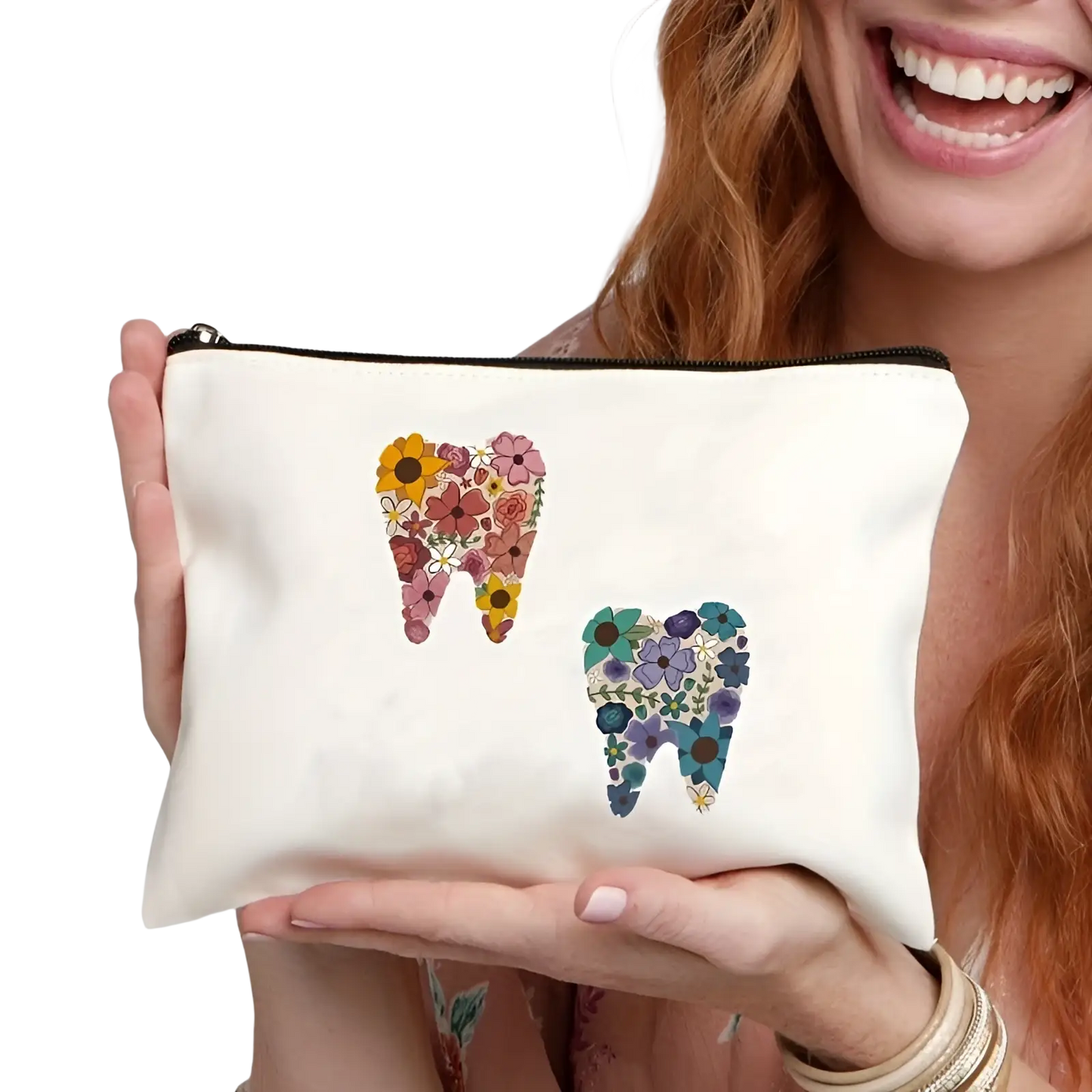 Canvas Tooth Pouch not a Bag of Teeth Travel Case