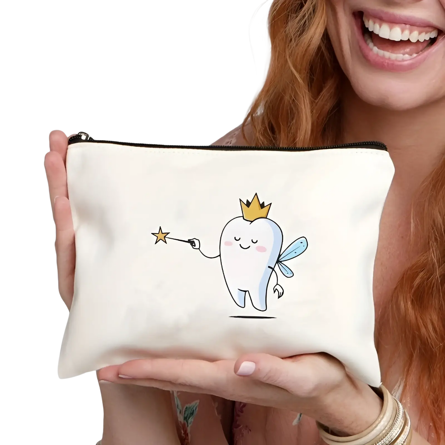 Canvas Tooth Pouch not a Bag of Teeth Travel Case